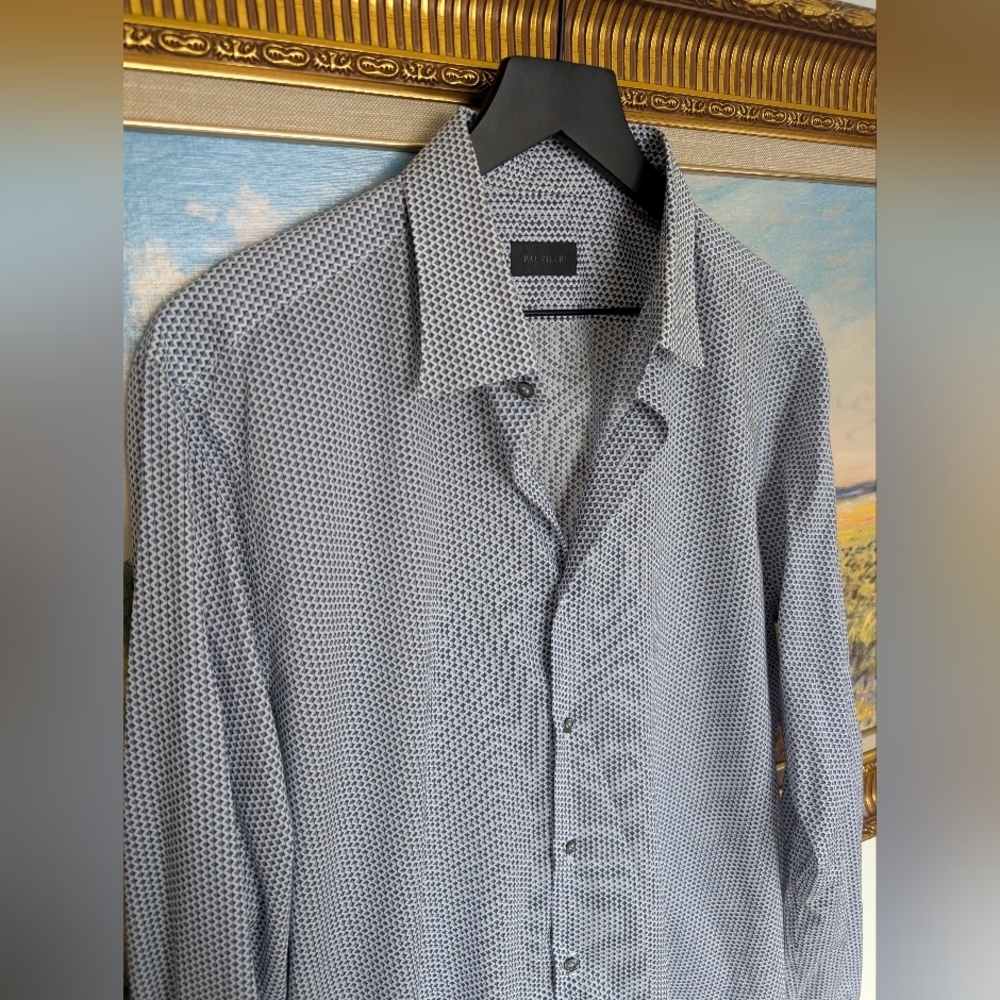 Pal Zileri Monochrome Geometric Shirt